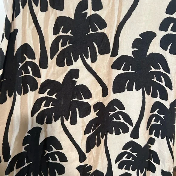 FARM Rio One-Shoulder Black and White Palm Dress - Picture 5 of 6